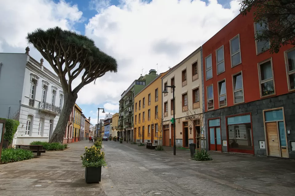 Street in La Laguna, Canary Island Tenerife, Spain